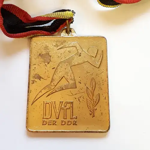 DDR Medaille DVfL DDR Meisterschaften 1982 Gold