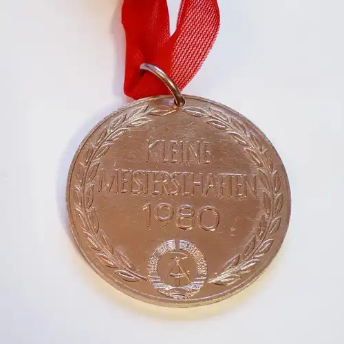 DDR Medaille DVfL Kleine Meisterschaften 1980 Bronze