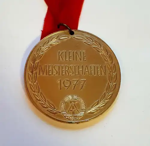 DDR Medaille DVfL Kleine Meisterschaften 1977 Bronze