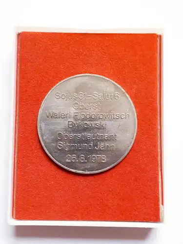 Medaille Interkosmos 1978 Sojus 31 Salut 6 Bykowski/ Jähn