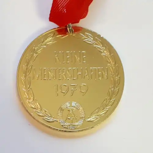 DDR Medaille DVfL Kleine Meisterschaften 1979 Gold