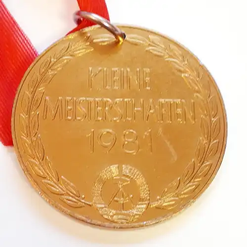 DDR Medaille DVfL Kleine Meisterschaften 1981 Bronze