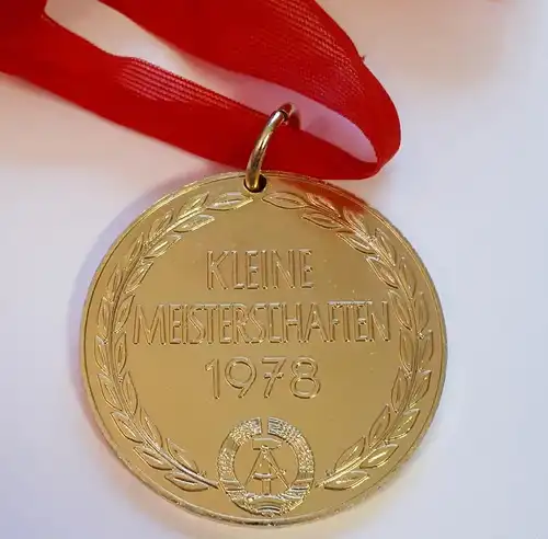 DDR Medaille DVfL Kleine Meisterschaften 1978 Gold