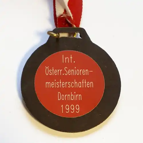 Österreich Medaille Internationale Österr. Seniorenmeisterschaften Dornbirn 1999