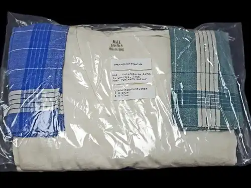 DDR MdI VoPo Unterbekleidung von 1955/1956
