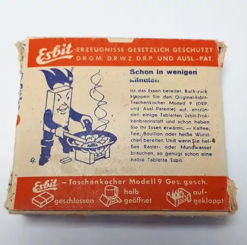 Frühe Bundeswehr Esbit Klappkocher