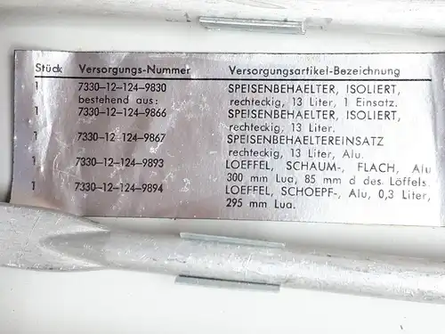 Original Bundeswehr Thermoport Speisen-/Getränkebehälter 13 Liter