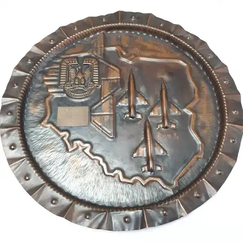 Polen Andenkenteller einer Luftwaffenübung im Bereich der Waffenbrüderschaft 1976