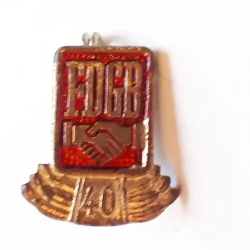 DDR Abzeichen Für 40 Jahre FDGB Mitgliedschaft