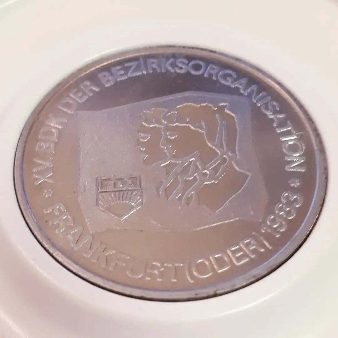 DDR Medaille XV. BDK Bezirksorganisation 1983