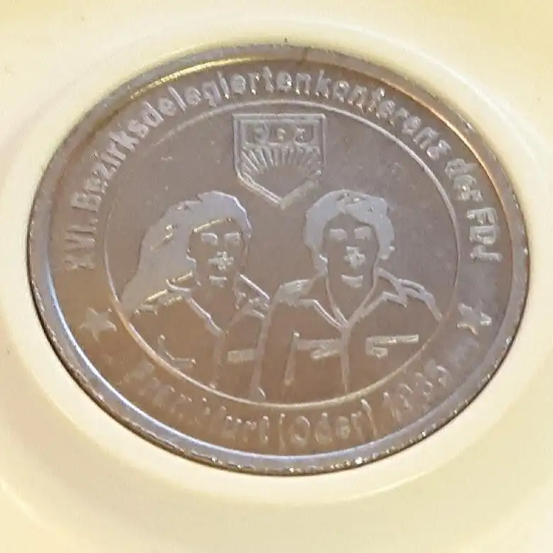 DDR Medaille XVI. Bezirksdelegiertenkonferenz der FDJ 1985