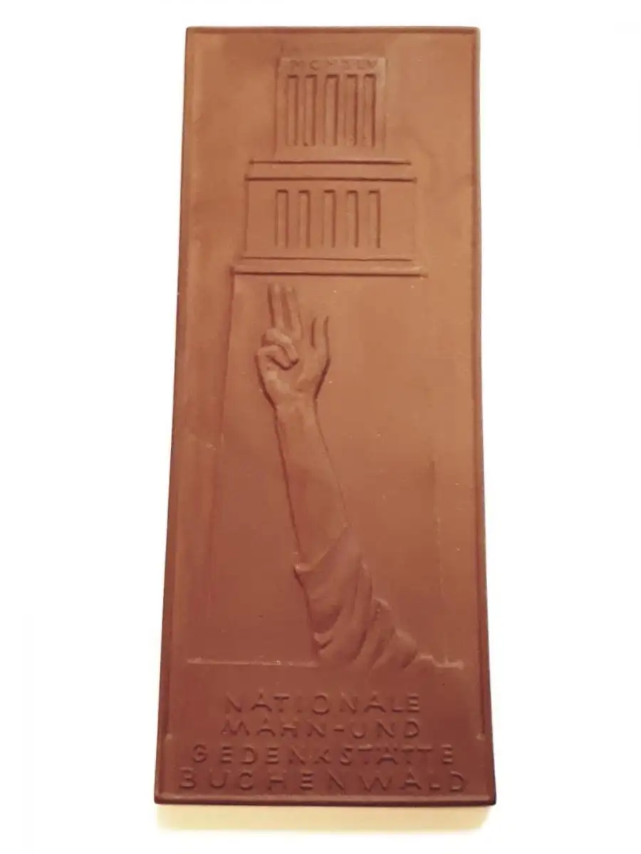 Medaille Meissen Porzellan Mahn-und Gedenkstätte Buchenwald