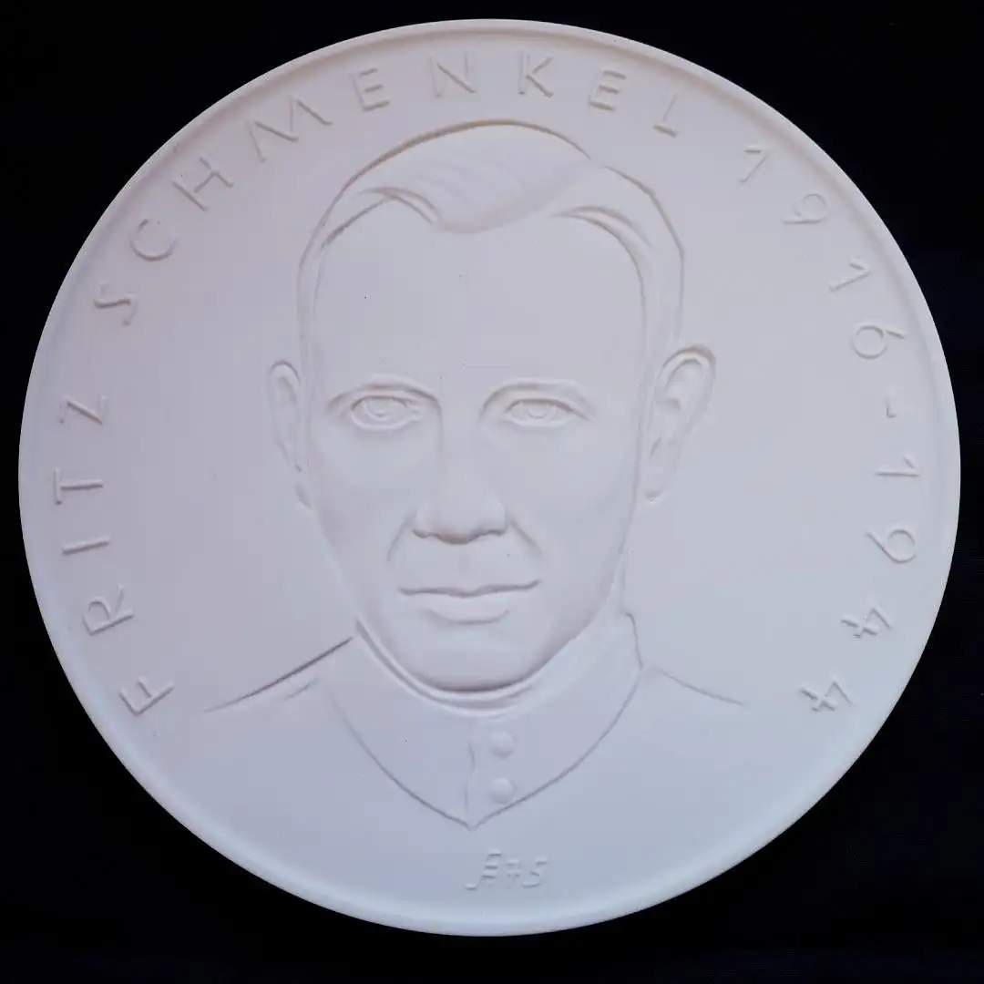 Medaille Meissen Porzellan MfS Fritz Schmenkel