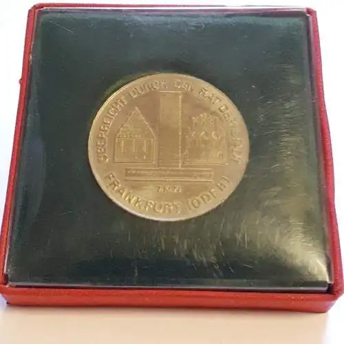 DDR Medaille Stadt Frankfurt/ Oder