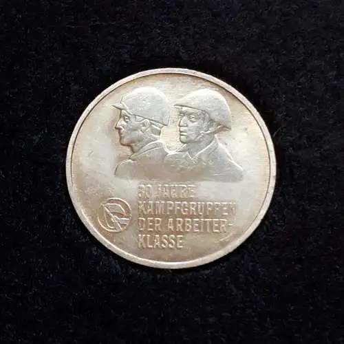 DDR Gedenkmünze 10 Mark 30 Jahre Kampfgruppen der Arbeiterklasse