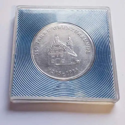 DDR Medaille 100 Jahre Grenzurkunde - Fürstenwalde (Spree) 1985
