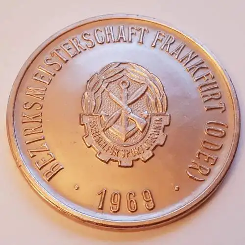DDR GST Medaille Bezirksmeisterschaft Frankfurt/ Oder 1969