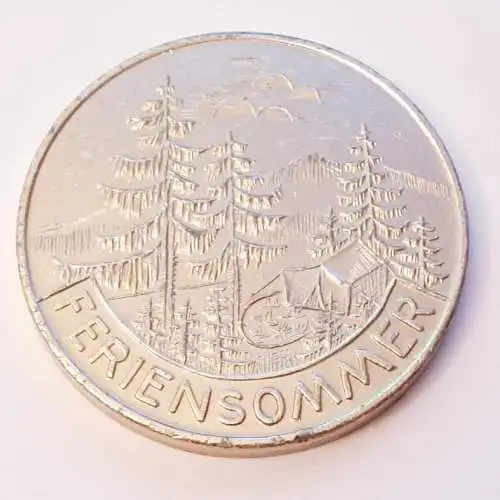 DDR Medaille JP Feriensommer Im zentralen Pionierlager Soja Kosmodemjanskaja