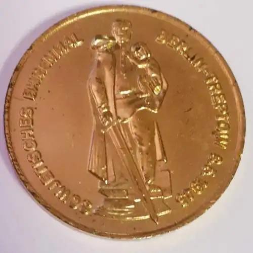 DDR Medaille Sowjetisches Ehrenmal Berlin - Lenindenkmal