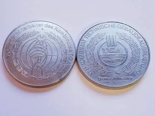 DDR Medaille Verdienter Mitarbeiter des Kombinates TGA