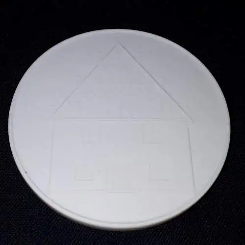 Städtemedaille Porzellan Meissen 1945 Zerstörung der Innenstadt....