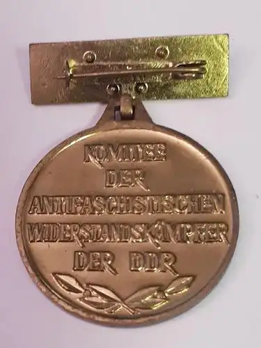 DDR Medaille Komitee der antifaschistischen Widerstandskämpfer in Gold