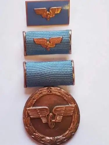 DDR Deutsche Reichsbahn Verdienstmedaille Für treue Dienste in Bronze