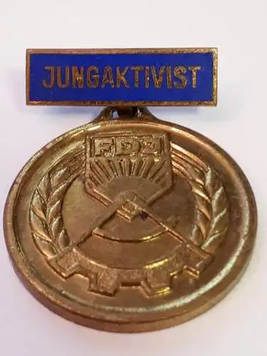 DDR FDJ Verbandsabzeichen Jungaktivist
