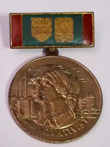 DDR Medaille FDJ FDGB Jungaktivist