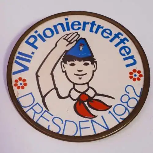 DDR Abzeichen VII. Pioniertreffen Dresden 1982