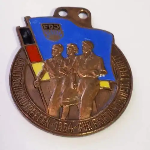 DDR FDJ Abzeichen II. Deutschlandtreffen Berlin 1954
