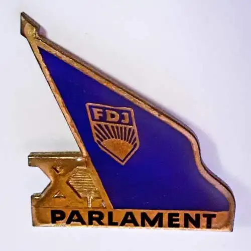 DDR Abzeichen FDJ X. Parlament