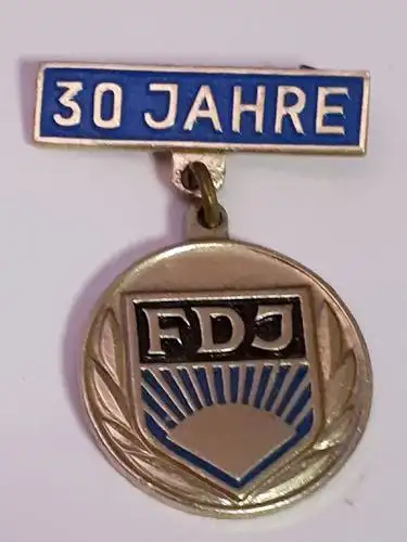 DDR Abzeichen 30 Jahre FDJ