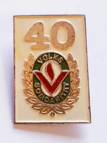 DDR Abzeichen 40 Jahre Volkssolidarität