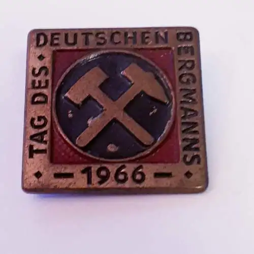 DDR Abzeichen Tag des deutschen Bergmanns 1966