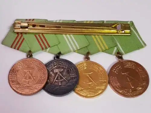 DDR MdI Volkspolizei 4er Ordensspange..