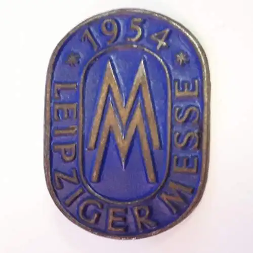 DDR Anstecker Leipziger Messe 1954