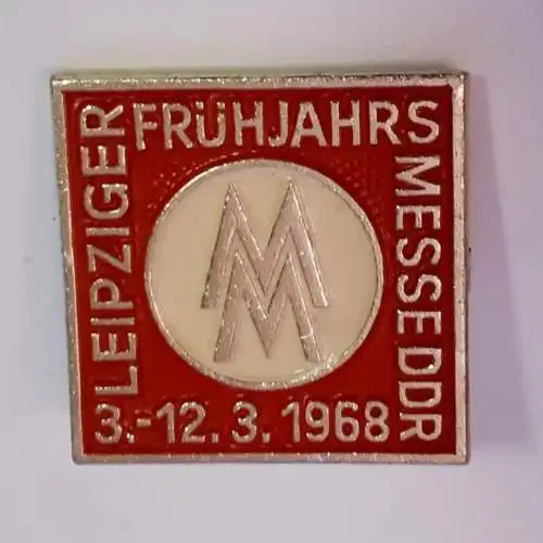 DDR Anstecker Leipziger Messe 1968