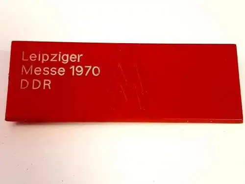 DDR Anstecker Leipziger Messe 1970