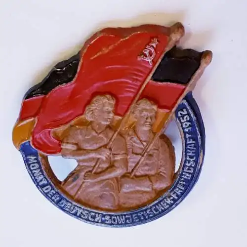 DDR DSF Abzeichen Monat der deutsch-sowjetischen Freundschaft 1952
