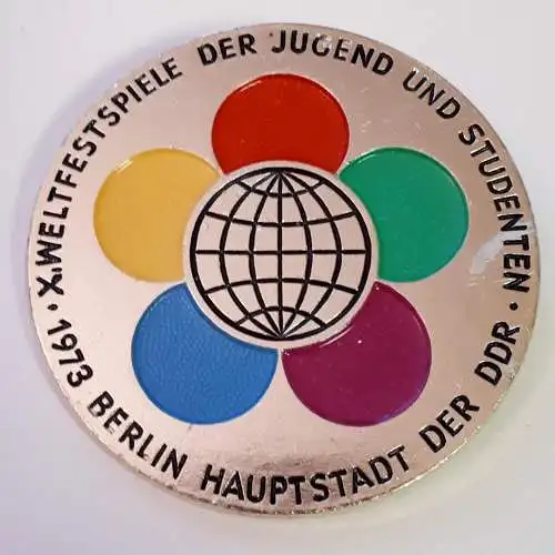 DDR Abzeichen X. Weltfestspiele der Jugend und Studenten 1973