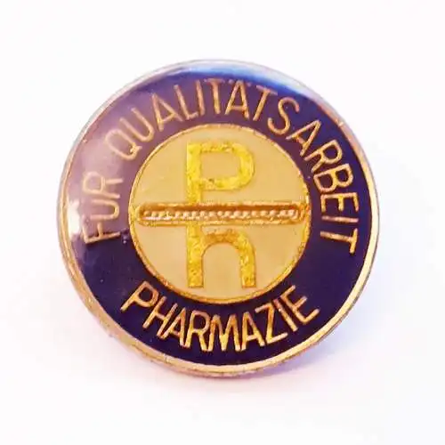DDR Anstecker Für Qualitätsarbeit - Pharmazie
