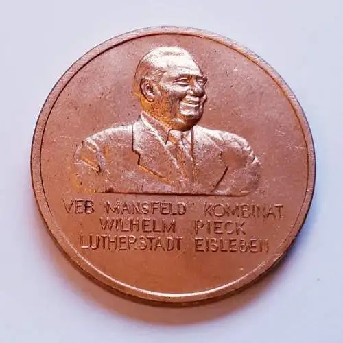 DDR Medaille Mansfelder Bergbau Kamerad Martin