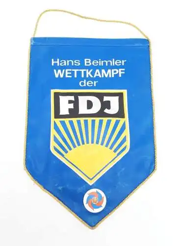 DDR Wimpel Hans Beimler Wettkampf der FDJ