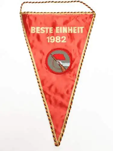 DDR Wimpel Kampfgruppen Beste Einheit 1982