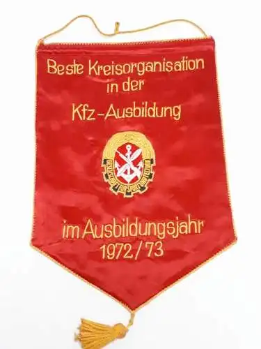 DDR Wimpel GST Beste Kreisorganisation in der KFZ Ausbildung