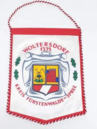 DDR Wimpel Woltersdorf 1375 - Kreis Fürstenwalde/ Spree