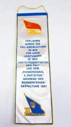 DDR Wimpel/ Banner FDJ Kreisleitung im MfS