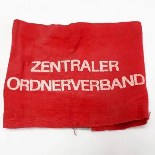 DDR Armbinde Zentraler Ordnerverband