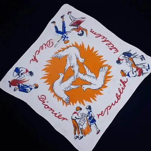 DDR Erinnerungstuch Pionierrepublik Wilhelm Pieck
